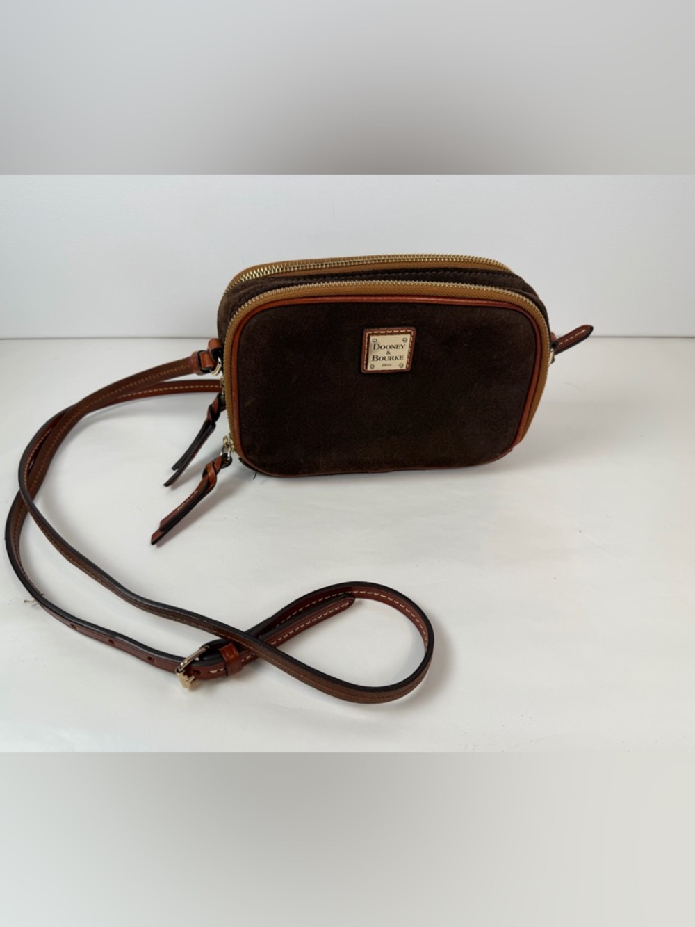 Dooney & Bourke Sawyer Suede Leather Crossbody